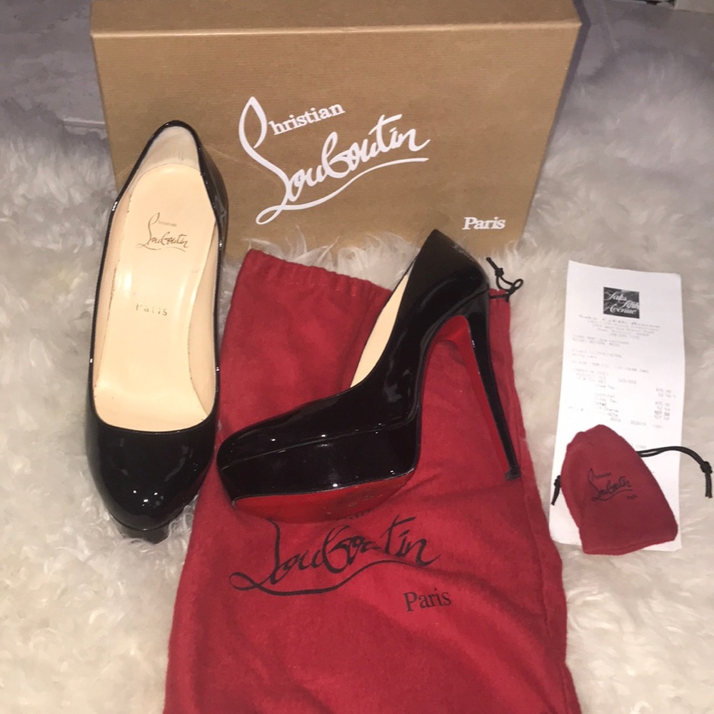 Christian louboutin pumps Bianca black 39 patent